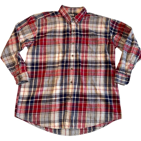 Vintage Premier International Mens Button Down Flannel Shirt XL - Picture 2 of 9